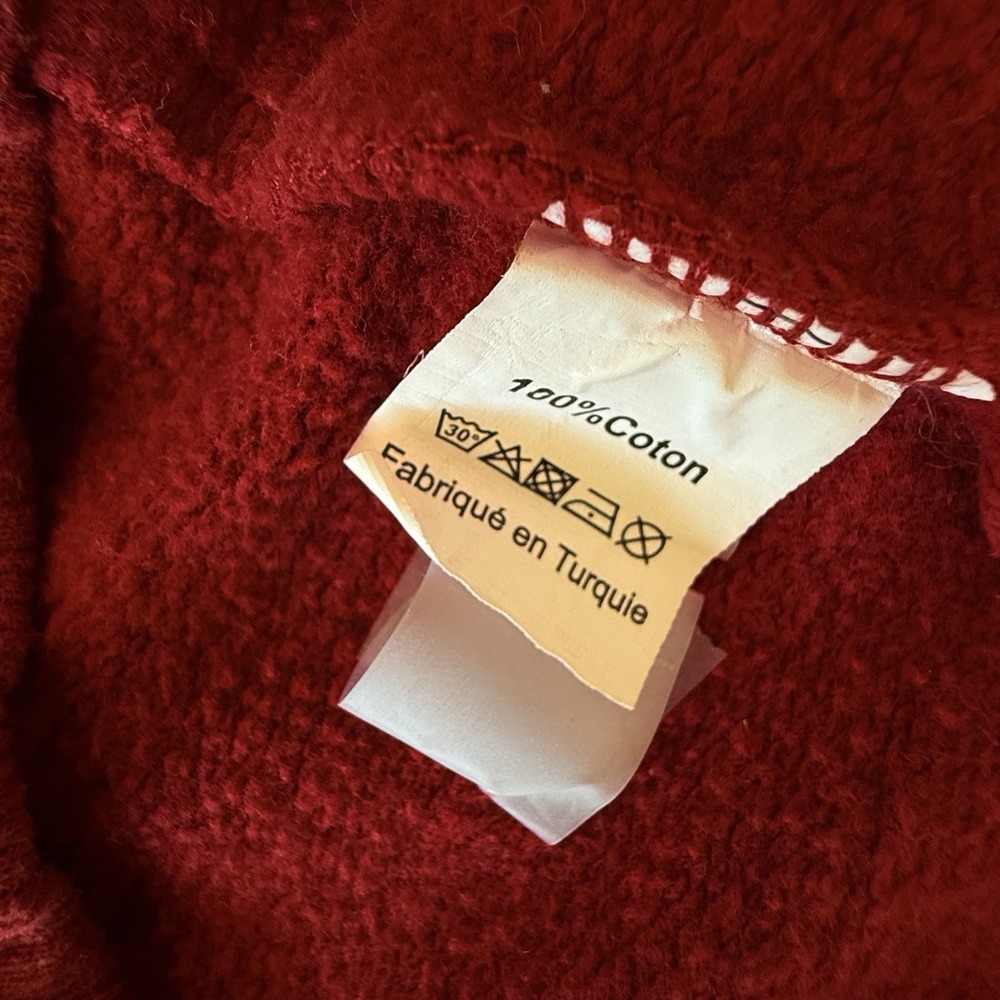 VTG Paris Hoodie authentic From Paris Women S‎ Red Heavyweight Travel France - Picture 9 of 9